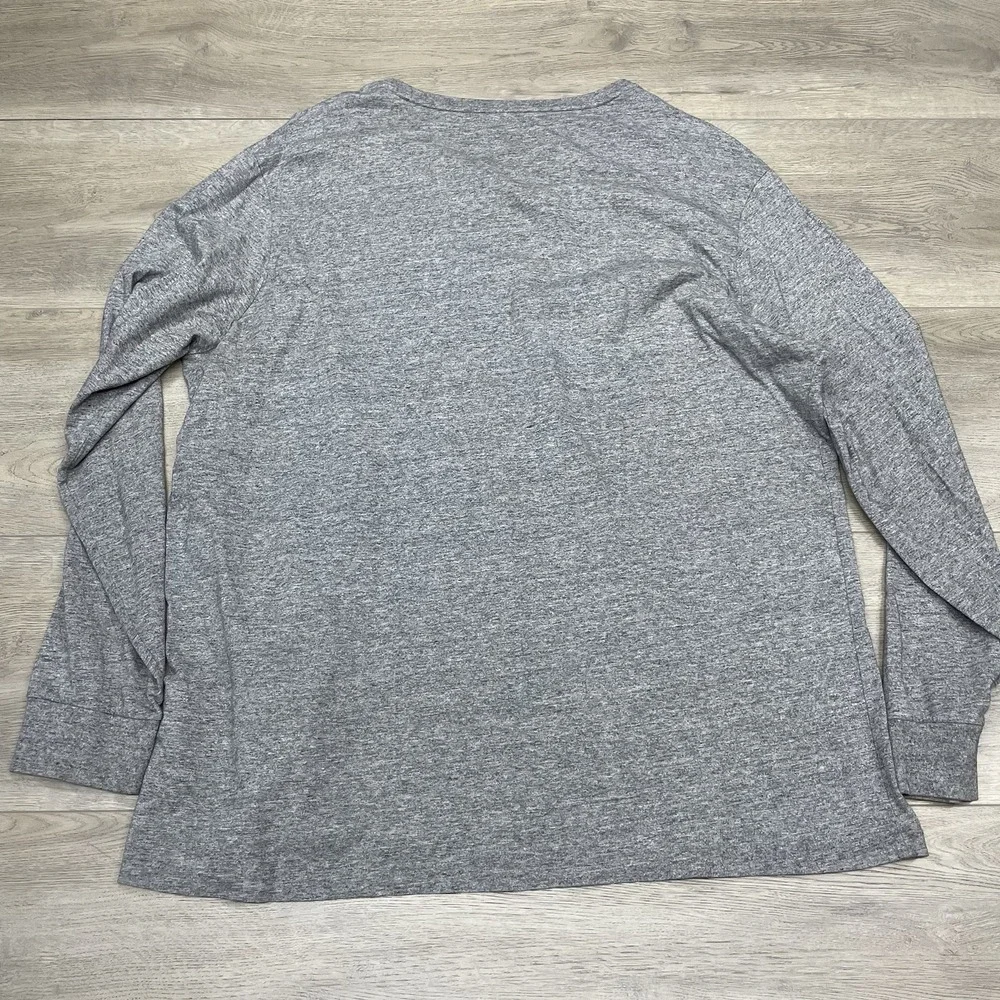 Polo Ralph Lauren Grey L/S T Shirt Men Sz XXL Mountain Sun FAIR STAIN